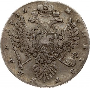 Rusko rubl 1735
