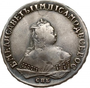 Rublo russo 1749 СПБ