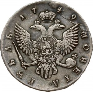 Rublo russo 1749 СПБ