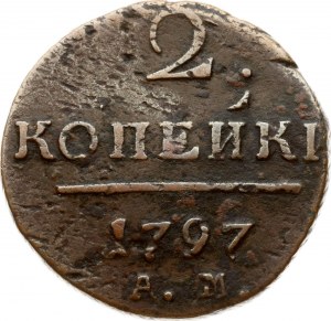 Rusko 2 kopějky 1797 АМ (R2)