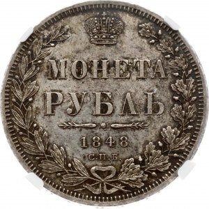 Russia Rouble 1848 СПБ-HI NGC MS 61 Budanitsky Collection