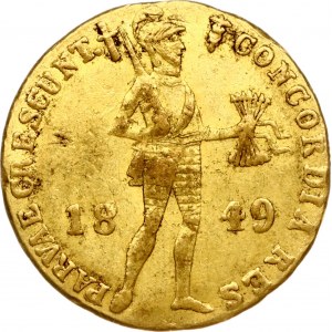 Imitation of Netherlands Ducat dated 1849
