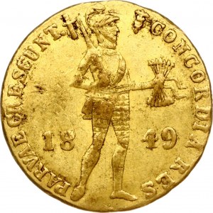 Imitation of Netherlands Ducat dated 1849