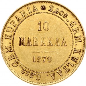 Russia for Finland 10 Markkaa 1879 S