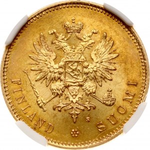 Rusko pre Fínsko 20 Markkaa 1879 S NGC MS 64