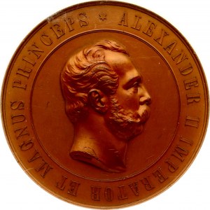 Rosja Medal upamiętniający otwarcie pomnika cesarza Aleksandra II w Helsingfors NGC MS 62 BN