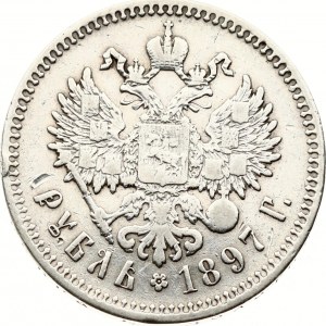 Ruský rubeľ 1897 (**)