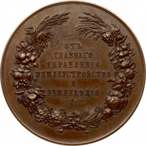 Russia Medal of the Main Department of Land Management and Agriculture for provincial exhibitions of rural works