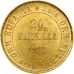 Rusko pre Fínsko 20 Markkaa 1912 S