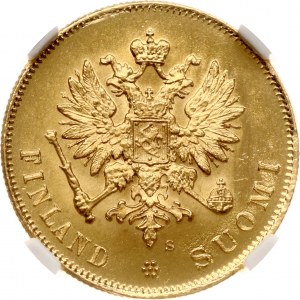 Russia For Finland 10 Markkaa 1913 S NGC MS 65