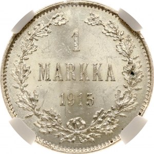 Russia For Finland 1 Markka 1915 S NGC MS 63