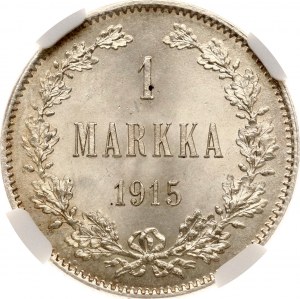 Russia For Finland 1 Markka 1915 S NGC MS 66