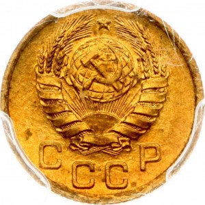 Rusko SSSR 1 kopějka 1940 PCGS MS 65