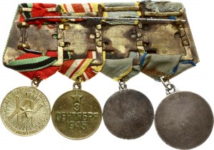 Russia Suspension (1945) with 4 Medals