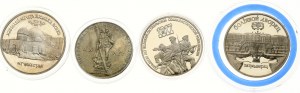 Gedenkmünzen 1 - 5 Rubel 1965-1992 Lot von 4 Münzen