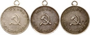 Russland UdSSR Mutterschaft Medaille II Grad Lot von 3 Stück