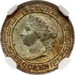Sri Lanka Ceylon 10 Cents 1894 NGC MS 64