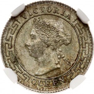 Sri Lanka Ceylon 10 Cents 1894 NGC MS 62