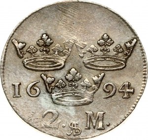 Szwecja 2 Marka 1694