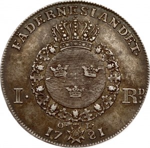 Svezia 1 Riksdaler 1781 OL