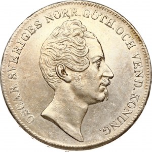 Szwecja 1 Riksdaler 1852 AG