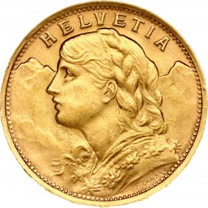Suisse 20 Francs 1935 LB Vreneli