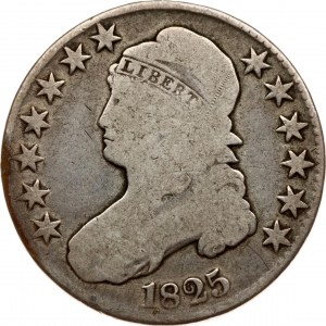 USA 50 Cents 1825 'Capped Bust Half Dollar' (demi-dollar à buste coiffé)