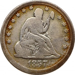 USA 1/4 Dollar 1857 'Seated Liberty Quarter'