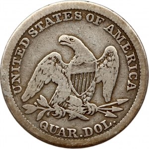 USA 1/4 Dollar 1857 'Seated Liberty Quarter'