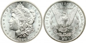 USA 1 Dollar 1880 S 'Morgan Dollar' PCGS MS 64