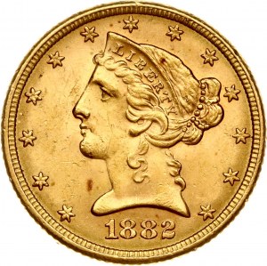 USA 5 Dollari 1882 Filadelfia