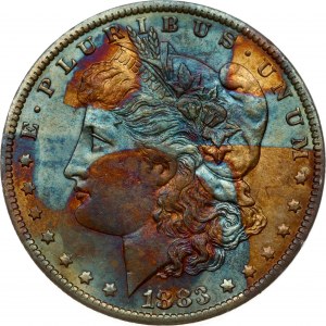 USA Morganův dolar 1883 O