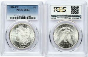 USA Morgan Dollar 1884 CC PCGS MS 64