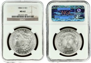 USA Morgan Dollar 1884 O NGC MS 62