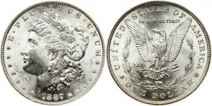 USA Morgan Dollar 1887 PCGS MS 63