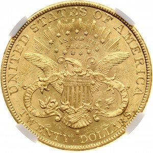 USA 20 Dollars 1893 S NGC MS 60