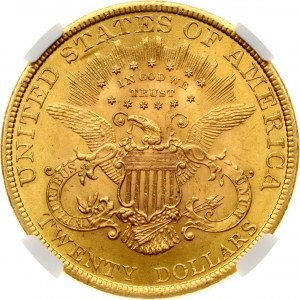 USA 20 Dollars 1900 NGC MS 62