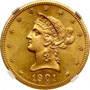 USA 10 Dollars 1901 S NGC MS 61