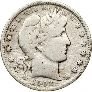 USA 1/2 Dollar 1902 O 'Barber Half Dollar'
