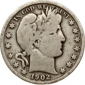 USA 1/2 dolaru 1902 'Barber Half Dollar'