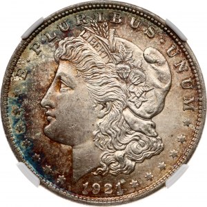 USA Morgan Dollar 1921 NGC MS 62