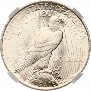 USA Peace Dollar 1923 NGC MS 63