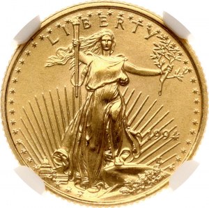USA 5 Dollars 1994 NGC MS 67