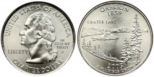 USA ¼ Dollar 2005 P Oregon NGC MS 67