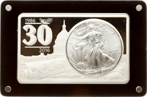 USA Dollar 2016 30-th Anniversary of the Silver Eagle Coin