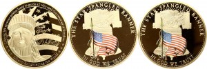 Medal USA Swarovski 2016 Zestaw 3 sztuk