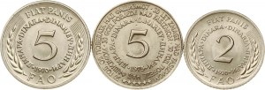 Jugoslávie 2 - 5 Dinara 1970-1975 Sada 3 mincí