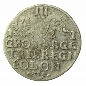 Sigismund III Vasa, Trojak 1621, Krakow - POLON. Rare (798)