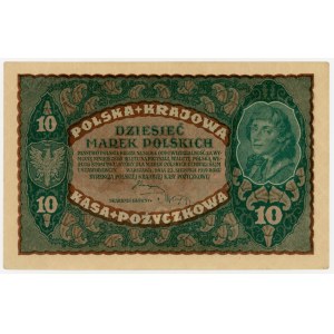 II RP, 10 mkp 1919 II Serja DE (1525)