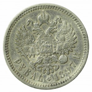 Russia, Nicholas II, Ruble 1897 АГ (683)